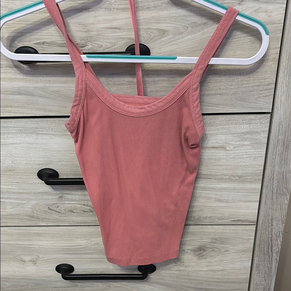 Wild Fable Dusty Pink Ribbed Top
